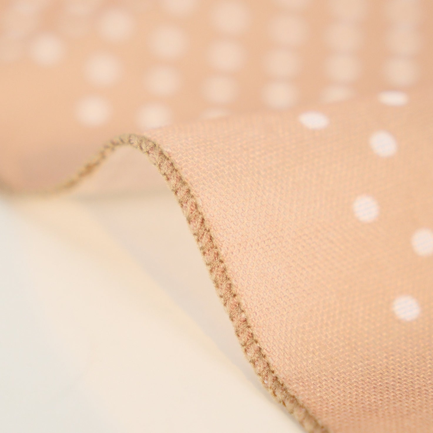 Polka Dot Faux Linen Square Hair Neck Sun Scarf