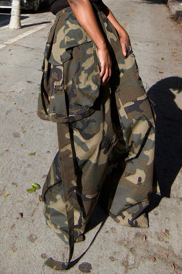 Casual Camo Multi-Pocket Cargo Pant