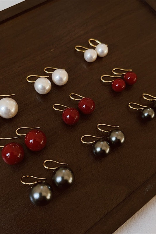 Heel Forma Minimalista Perla Aretes