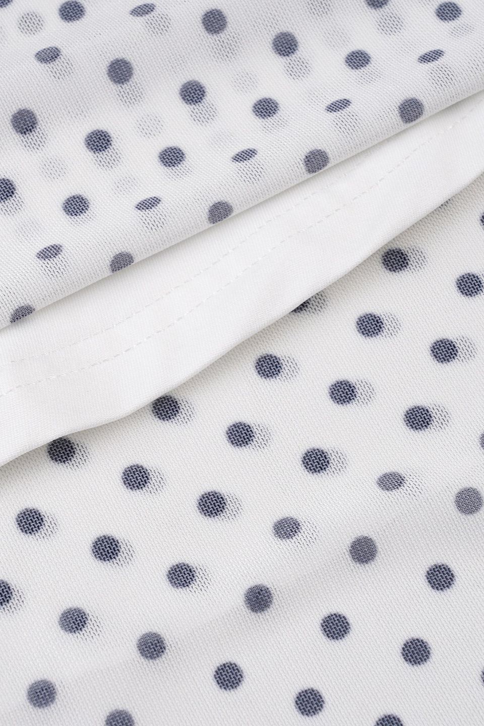 Polka Dot Low Rise Ruffle Trim A Line Skirt