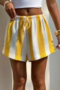 Striped Casual Vacation Loose Shorts