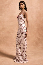 Bloques de Color Encaje Con Ribete Cami Vestido Maxi