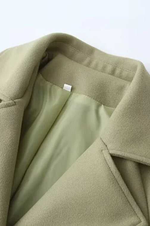 Vintage Double Breasted Belted Overcoat