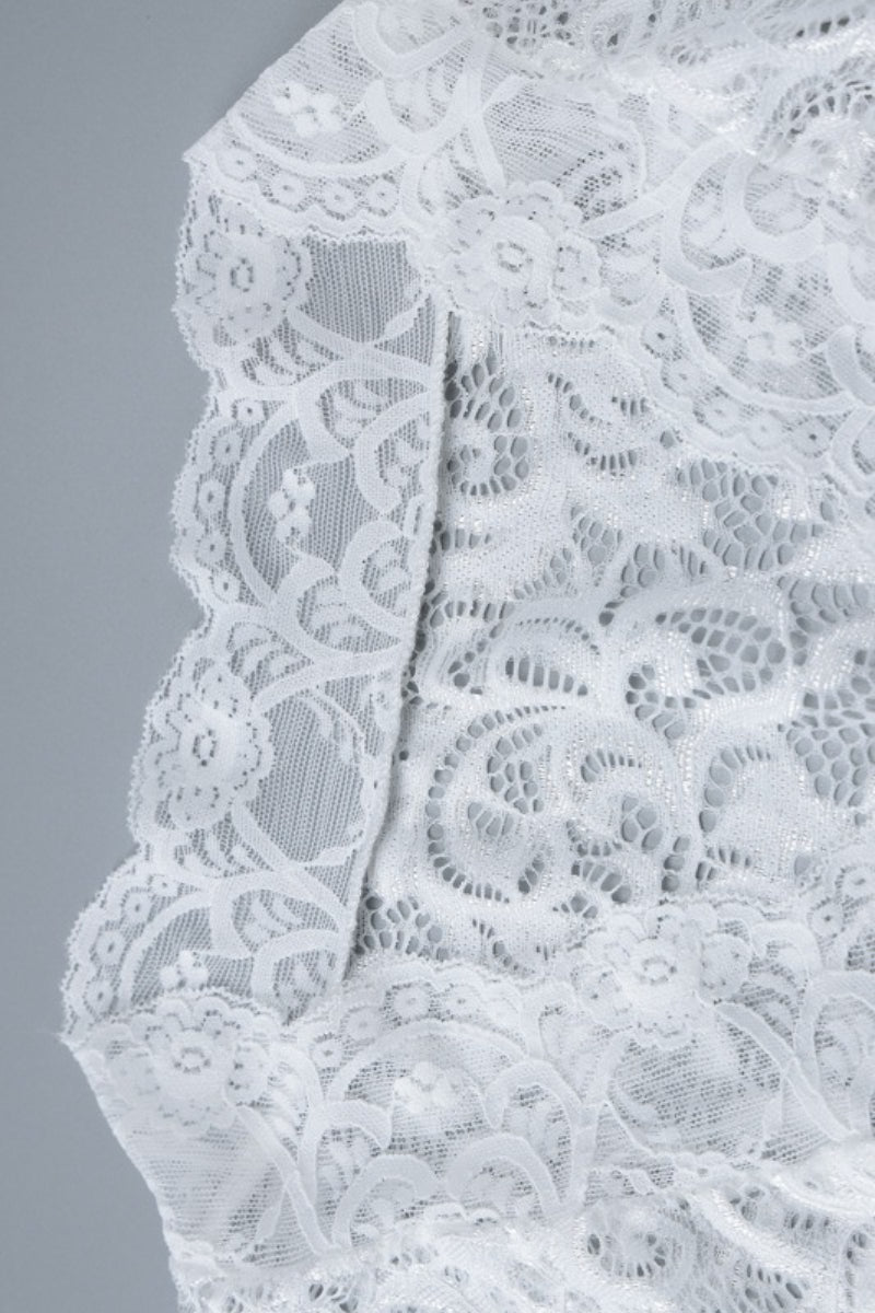 Deep V Sheer Lace Long Sleeve Maxi Dress