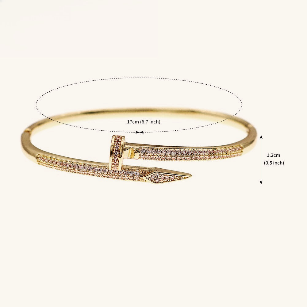 Con Estilo Unique Circón Uña Open Brazalete