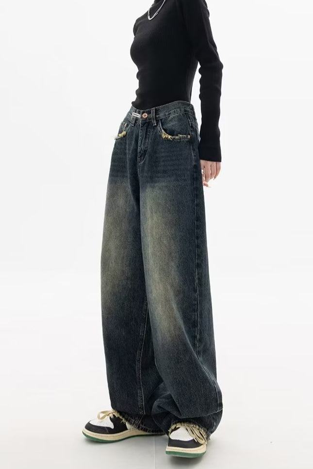 High Rise Loose Fit Vintage Jeans