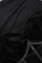 Con Textura Terciopelo Peludo Con Detalle de Vestido de Cóctel