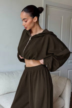Loose-fit hoodie and sweatpants set