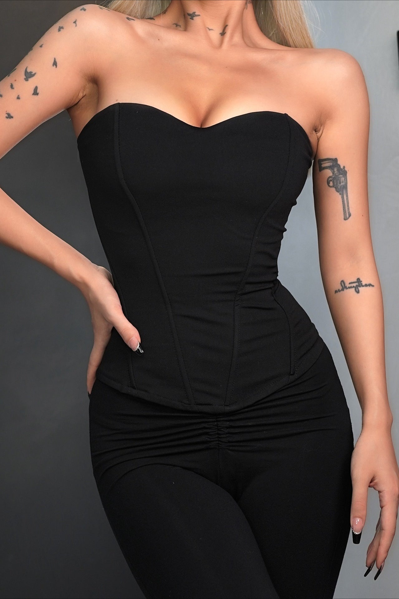 Strapless Boned Corset Tube Top
