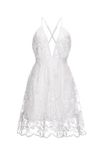 Deep V Floral Lace Cami Boho Dress