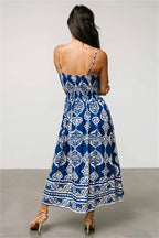 V Neck Casual Maxi Boho Dress