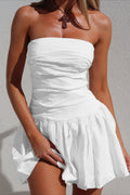 Sin Tirantes Ajustado Vestido Mini de Fiesta
