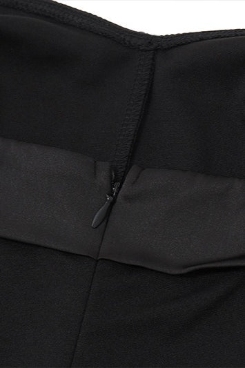 Hombros Descubiertos Ajustado Bustier Vestido de Cóctel