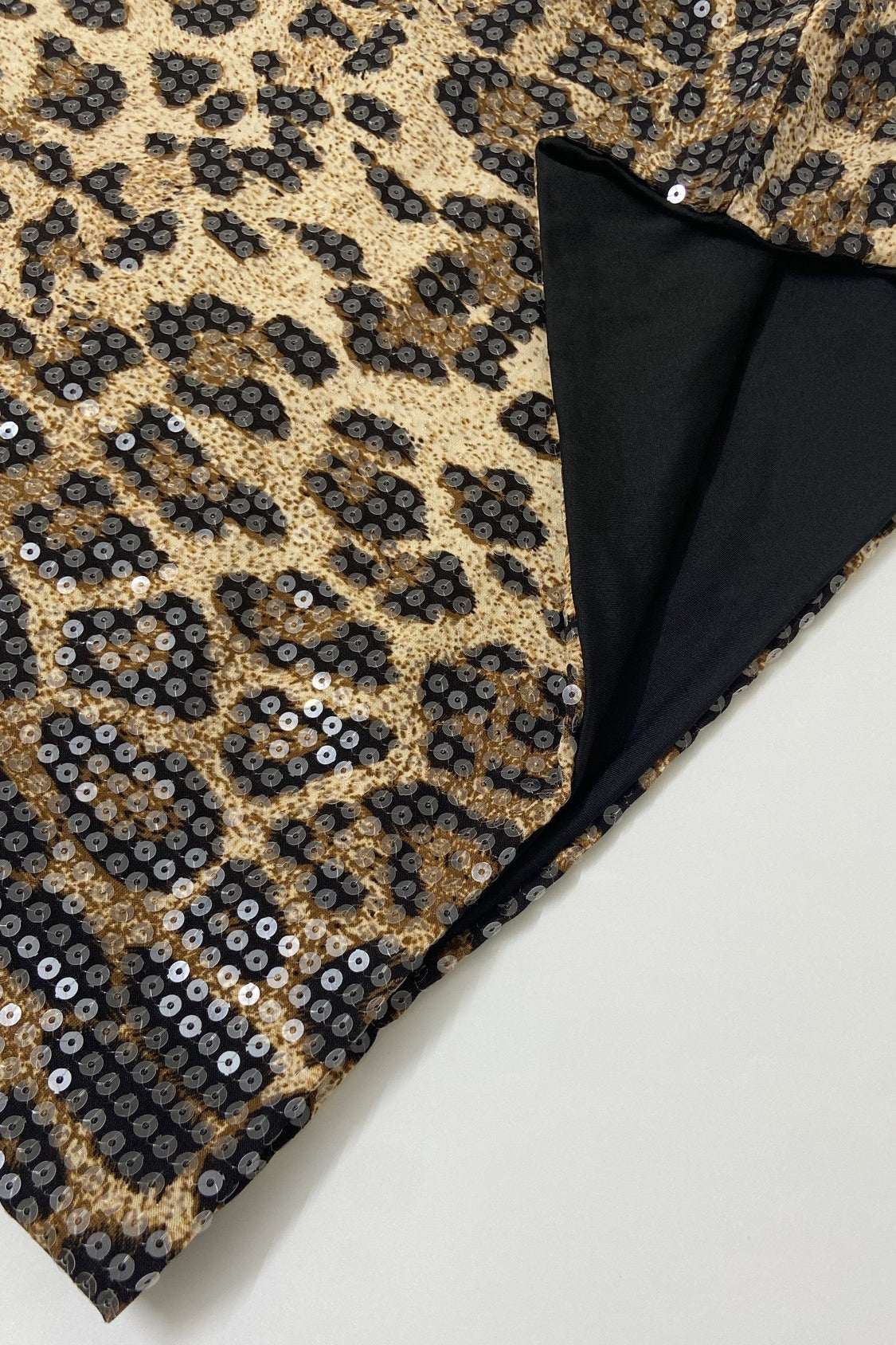 Halter Deep V Leopard Print Mini Dress
