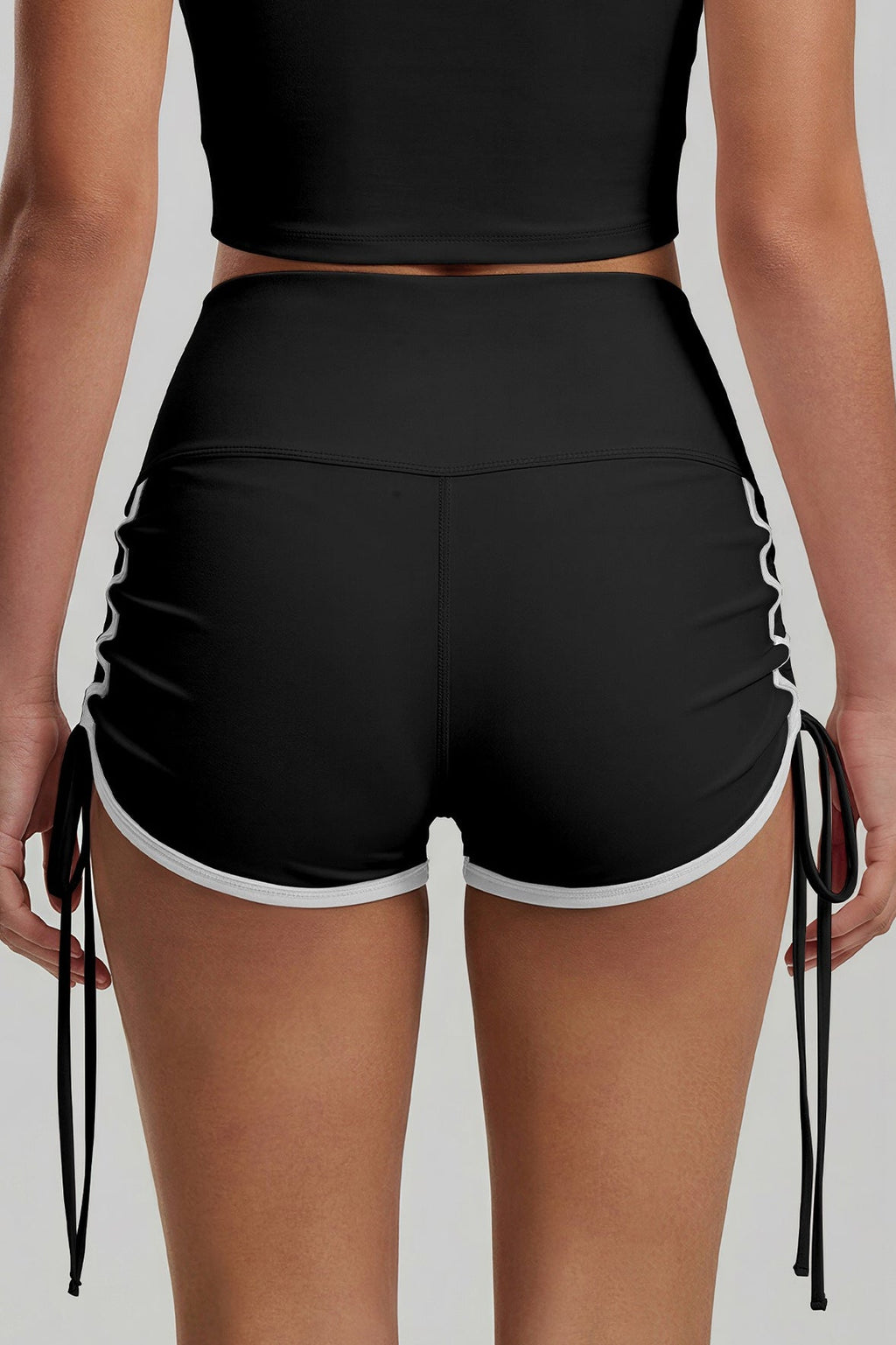 Color Block High Rise Sculpting Shorts
