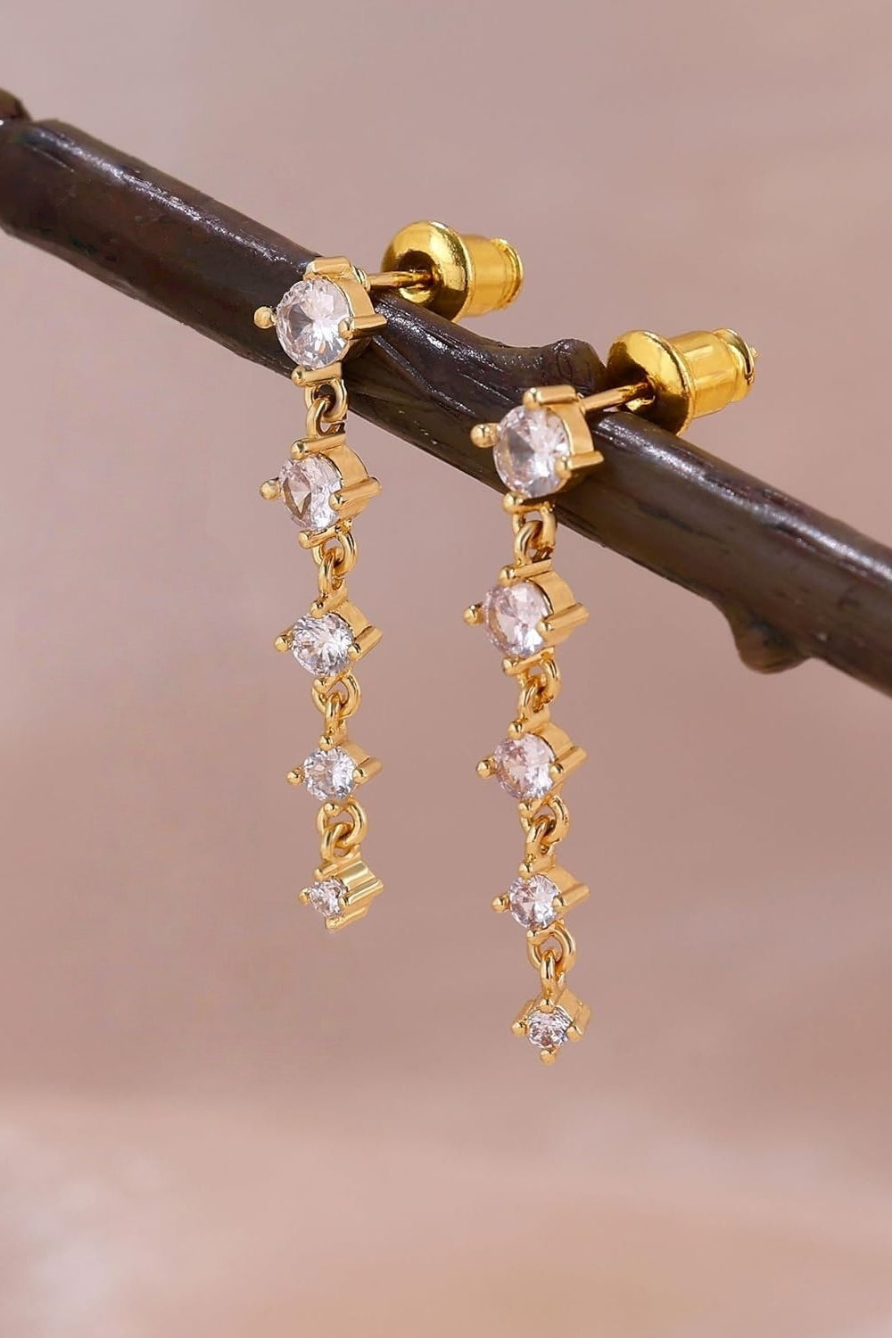 Plata de Ley Circonita Perla Aretes de Bolita