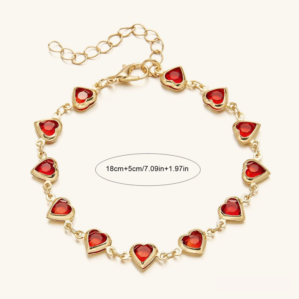 Heart Diseño De Lujo Pulsera de Cadena