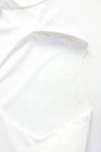 Conjunto de top corto de manga larga y pantalones en color liso
