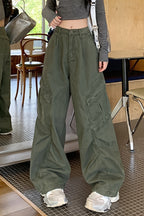 Oversized Patch Pocket Cargo Pants
