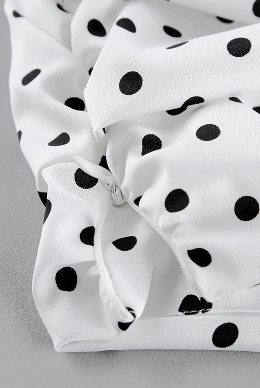 High Waist Polka Dot Bodycon Maxi Skirt