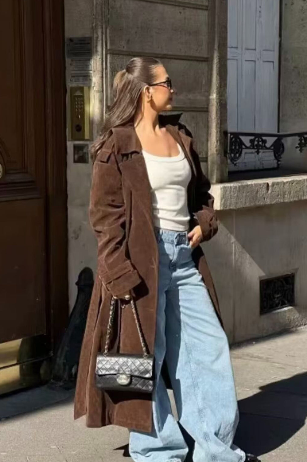 Belted Trench Casual Overcoat