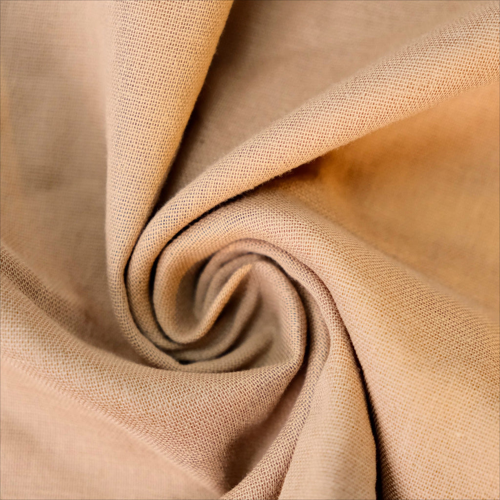 Minimal Cotton Double Layer Ruffle Trim Square Scarf