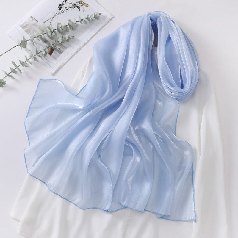 Organza Sheer Glossy Elegant Head Scarf