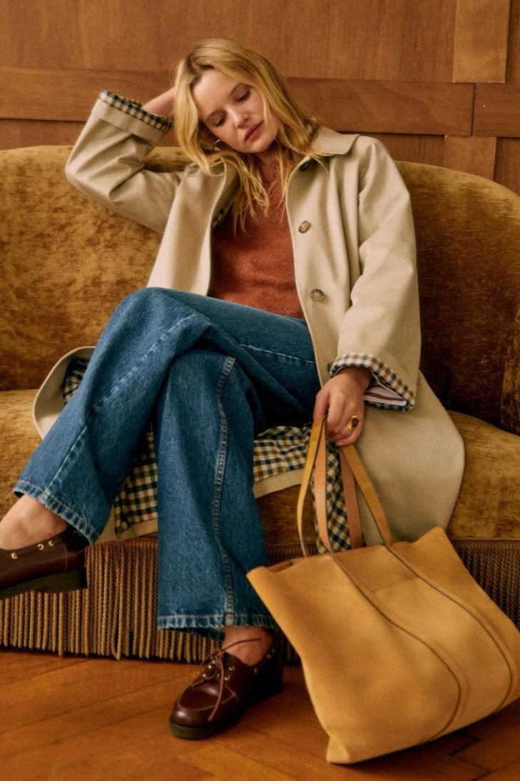French Vintage Classic Long Overcoat