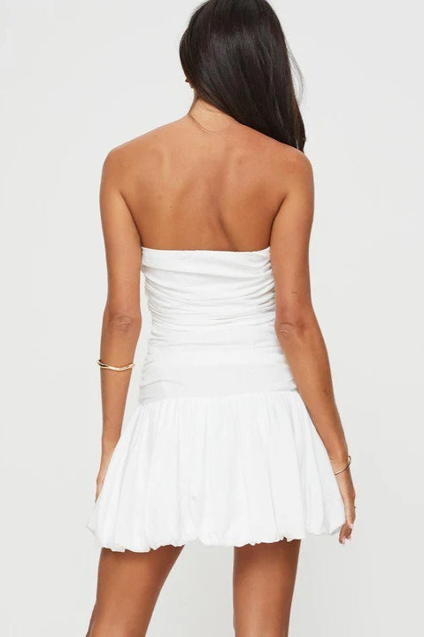 Sin Tirantes Ajustado Vestido Mini de Fiesta