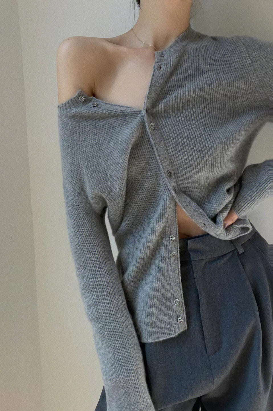 Tailored Knit Cardigan