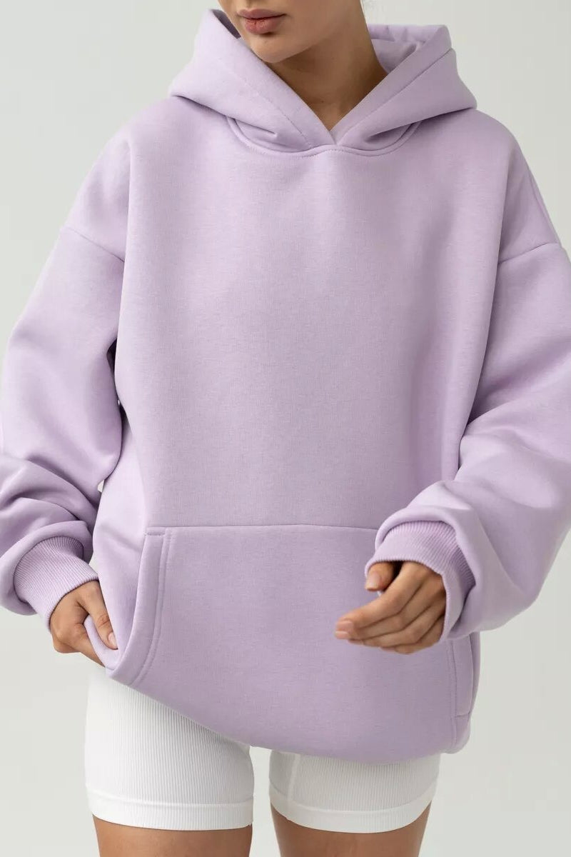 Sudadera Oversize Lisa con Capucha