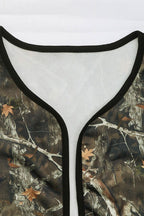 Retro Print Round Neck Cardigan Coat