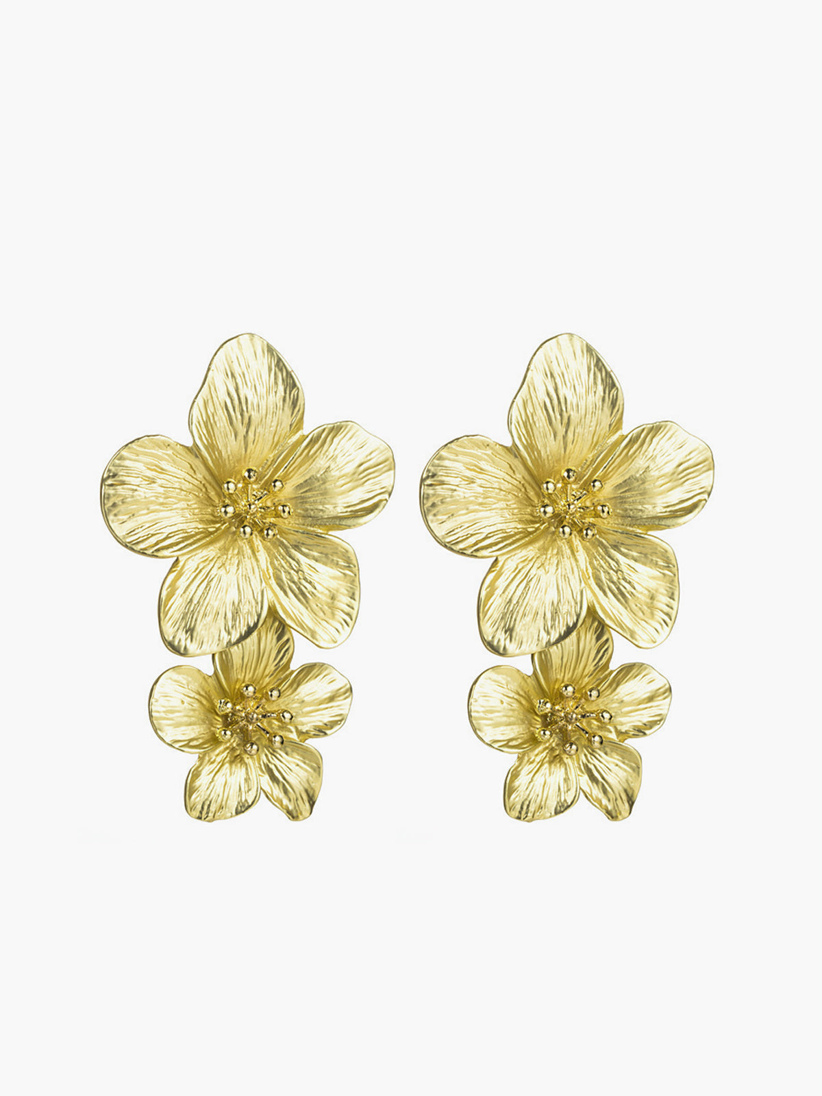 A la Moda Encantador Flor-Shaped Aretes