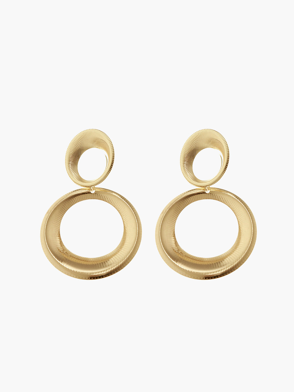Vintage Round Elegante Bold Pendant Aretes
