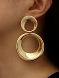 Vintage Round Elegante Bold Pendant Aretes
