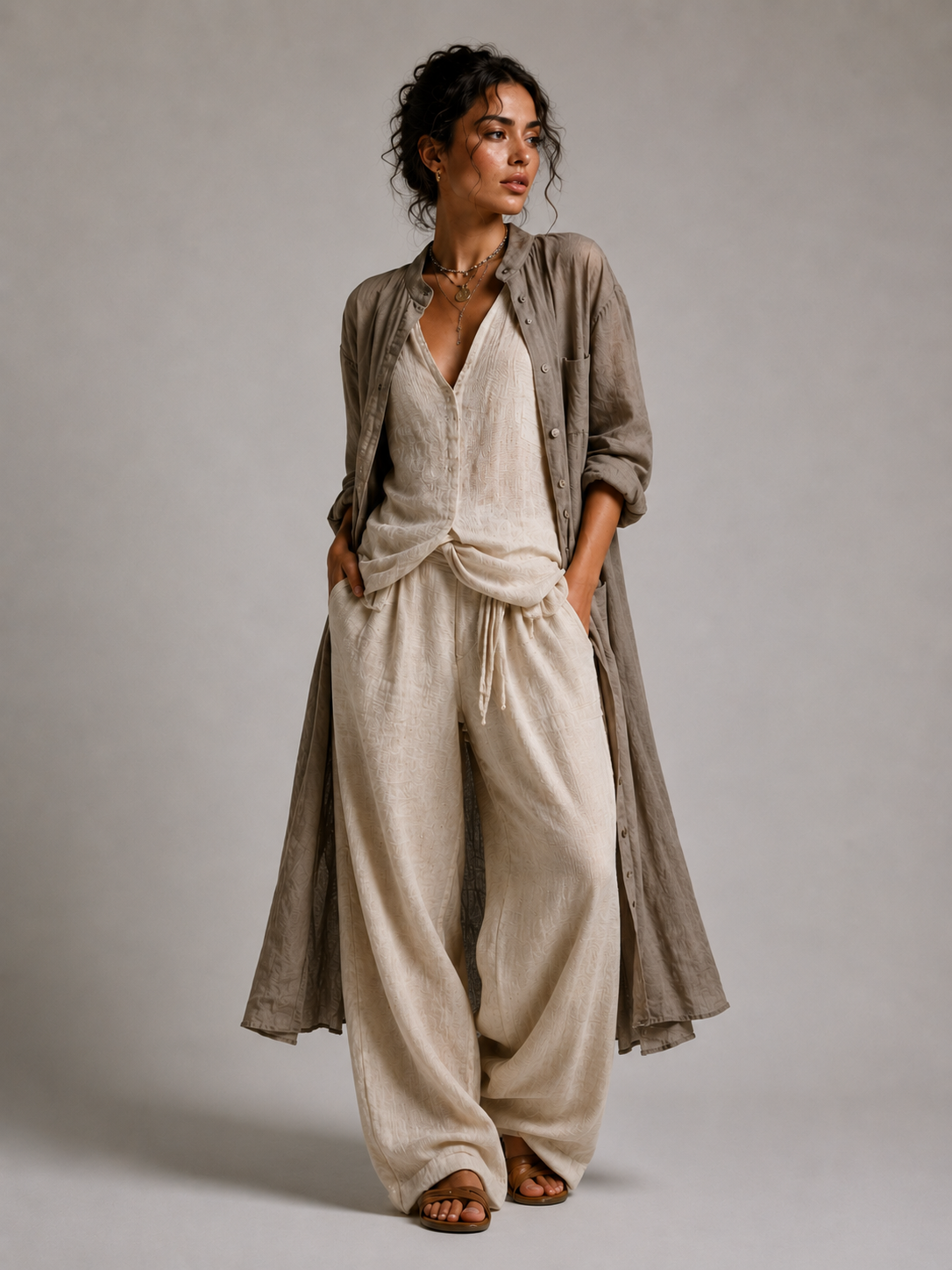 Amaya | Conjunto de tres piezas de estilo boho chic