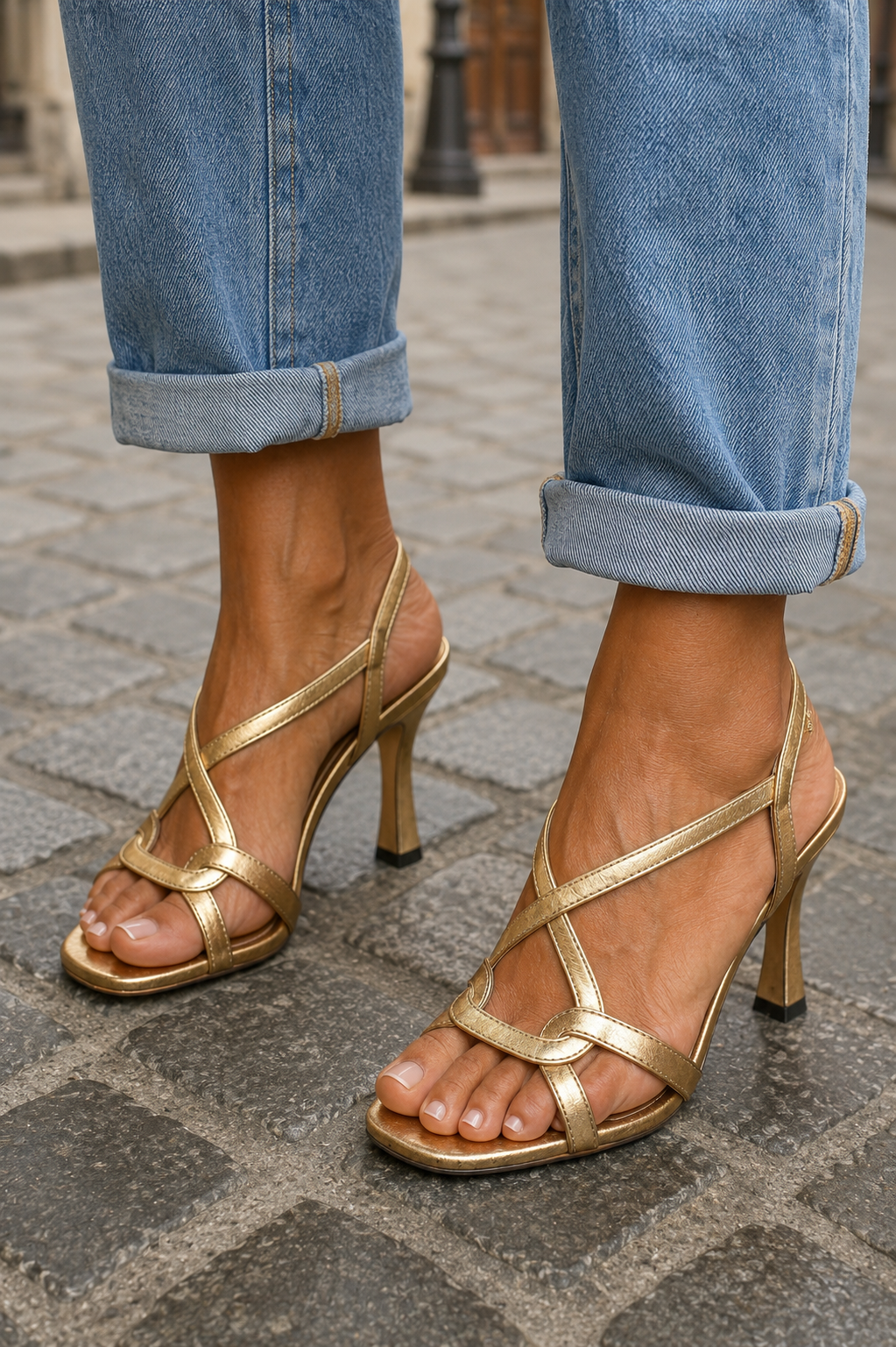Livia| Sandalias doradas: el encanto del verano