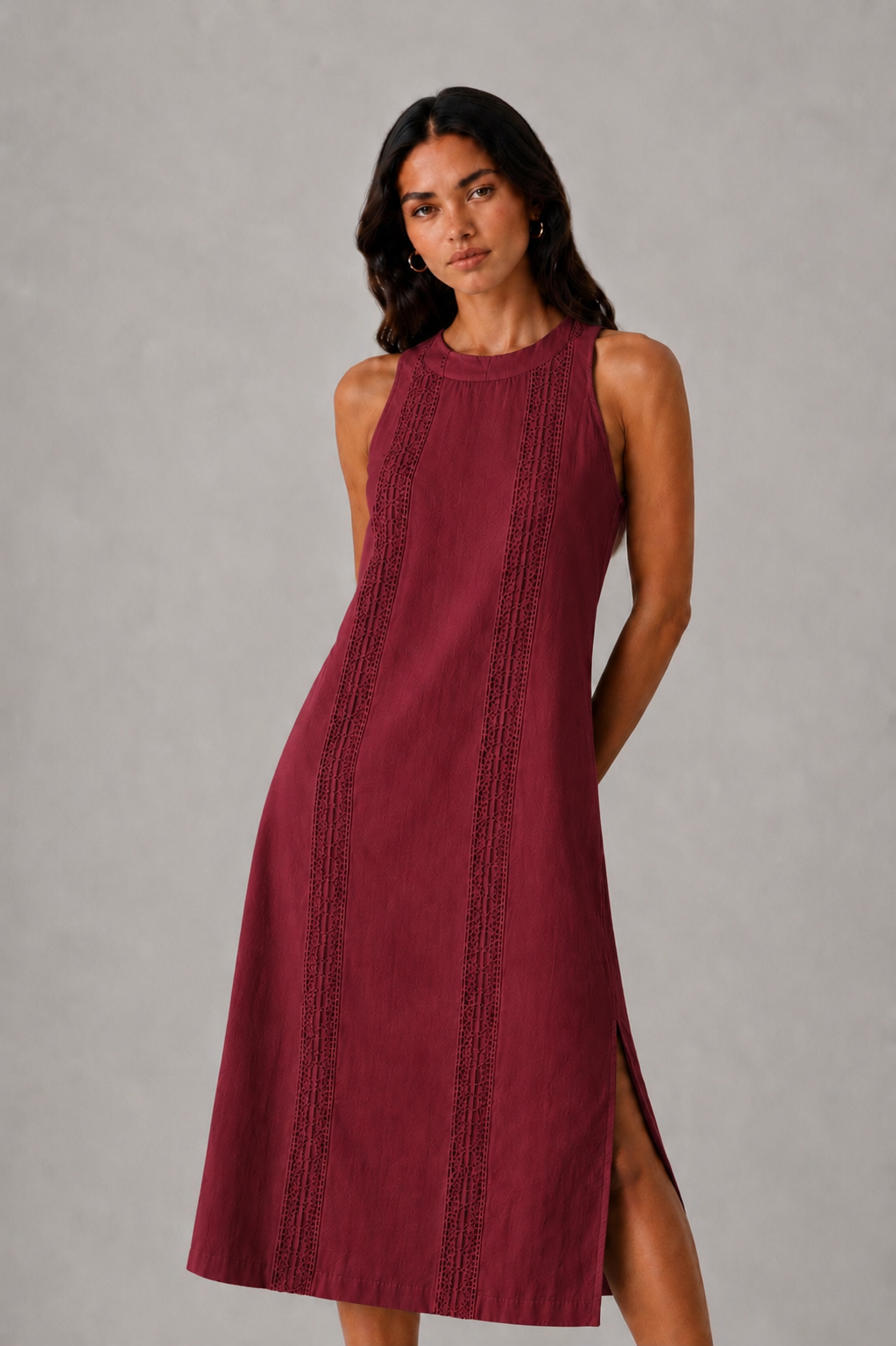 AIDEN| VESTIDO IVORY DE LINO