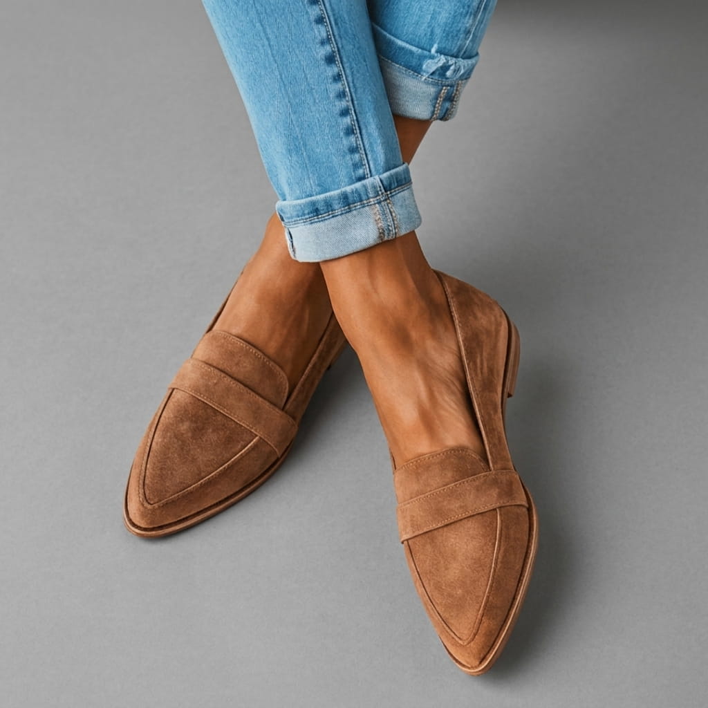Elena | Mocasines de ante suave