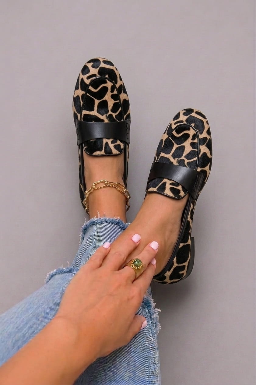 Sofía | Mocasines elegantes con estampado de leopardo