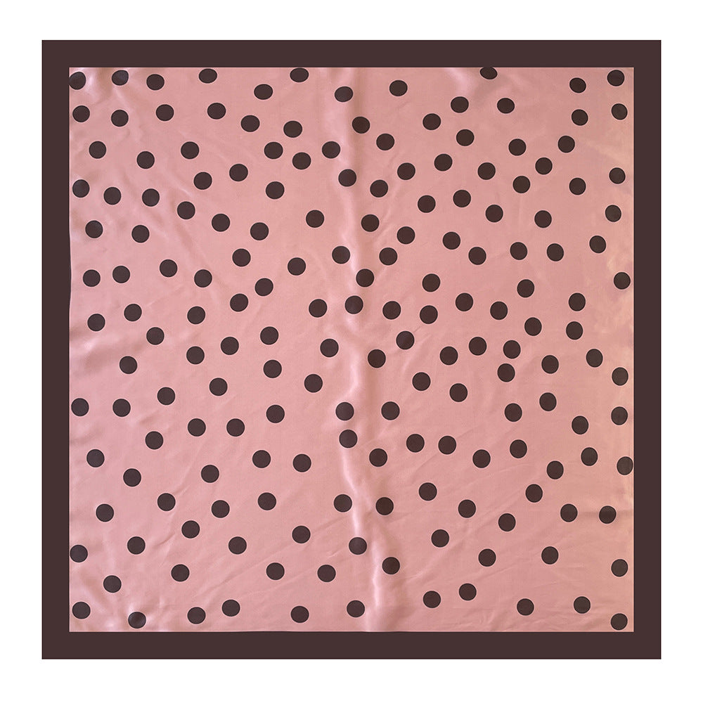 Minimal Polka Dot Square Head Neck Scarf