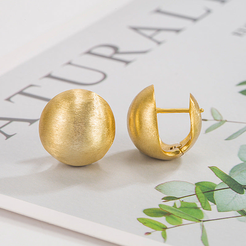 Minimalista Con Textura de Gala Aretes tipo Cuff