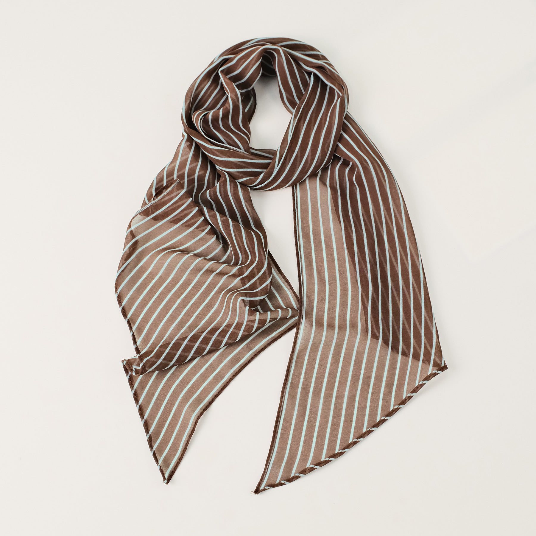 Striped Long Lightweight Sun Protection Scarf