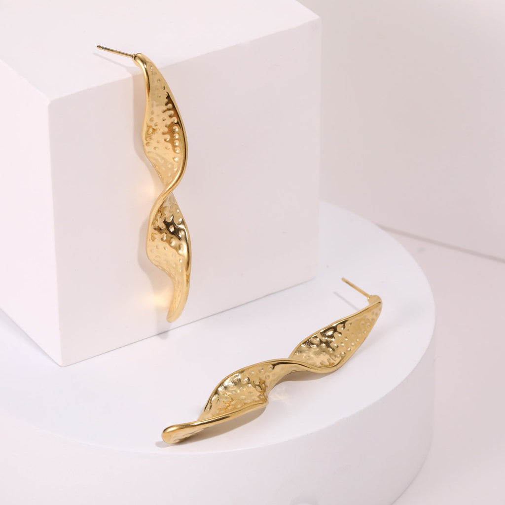 Modern Con Torzal Diseño Stainless Aretes
