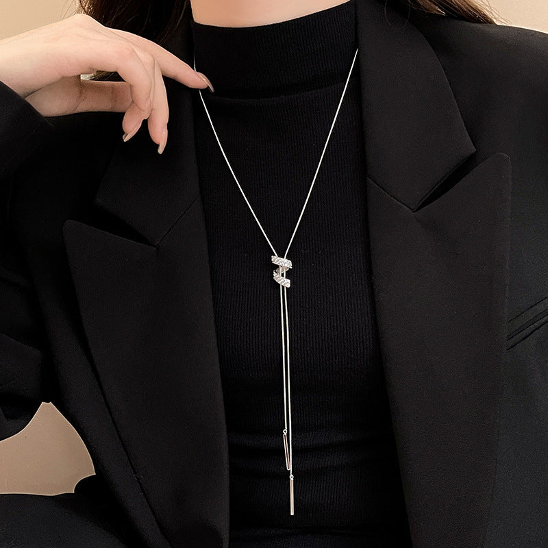 Ajustable Espiral Drop En Capas Collar