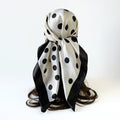 Minimal Polka Dot Square Head Neck Scarf