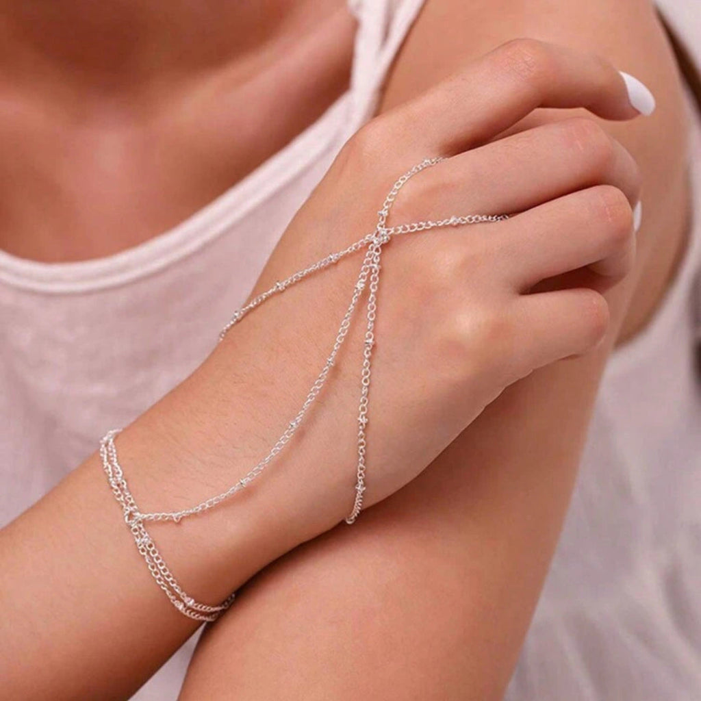 Minimalista Bohemio Ajustable Pulsera-Anillo