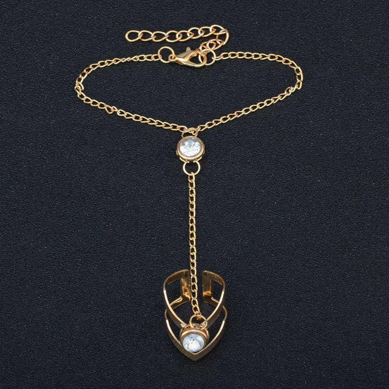 Retro Calado Arrow Anillo Pulsera-Anillo