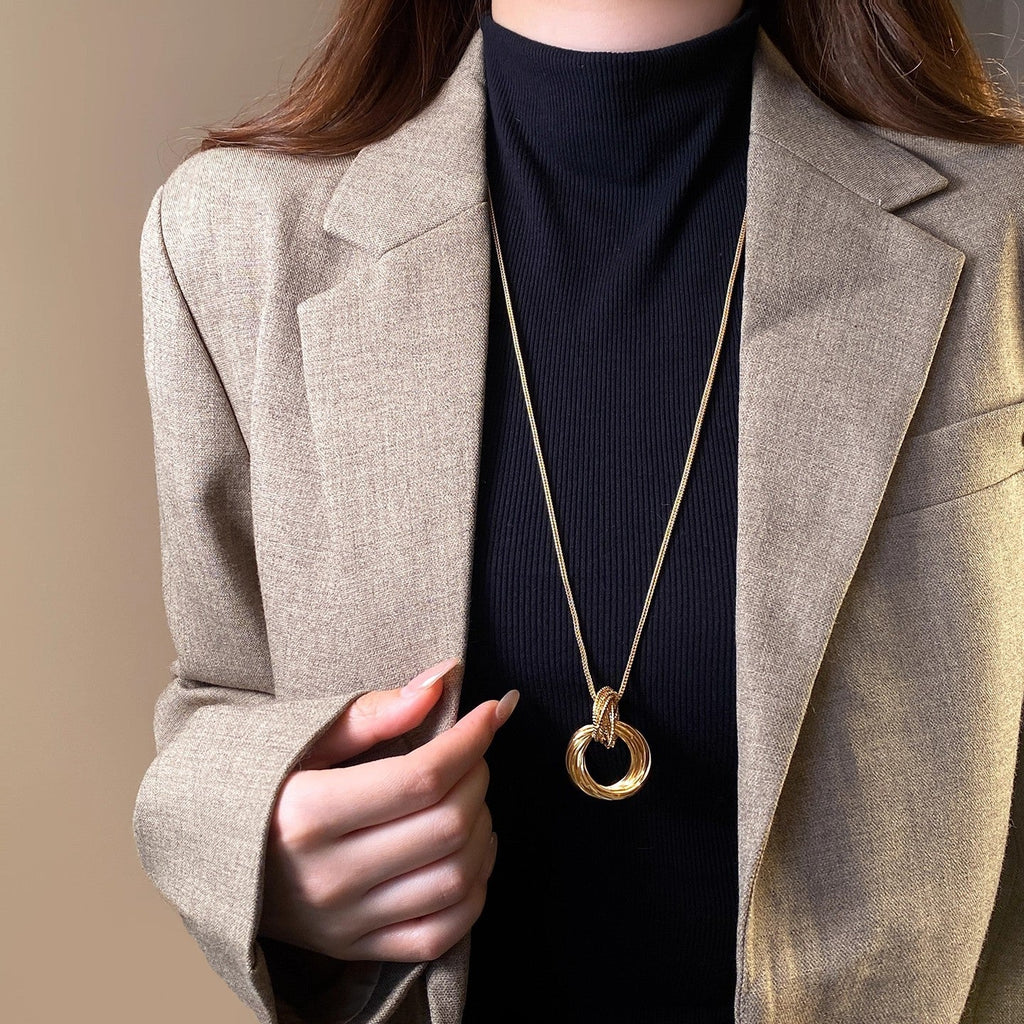 Envolvente Colgante Circular En Capas Collar