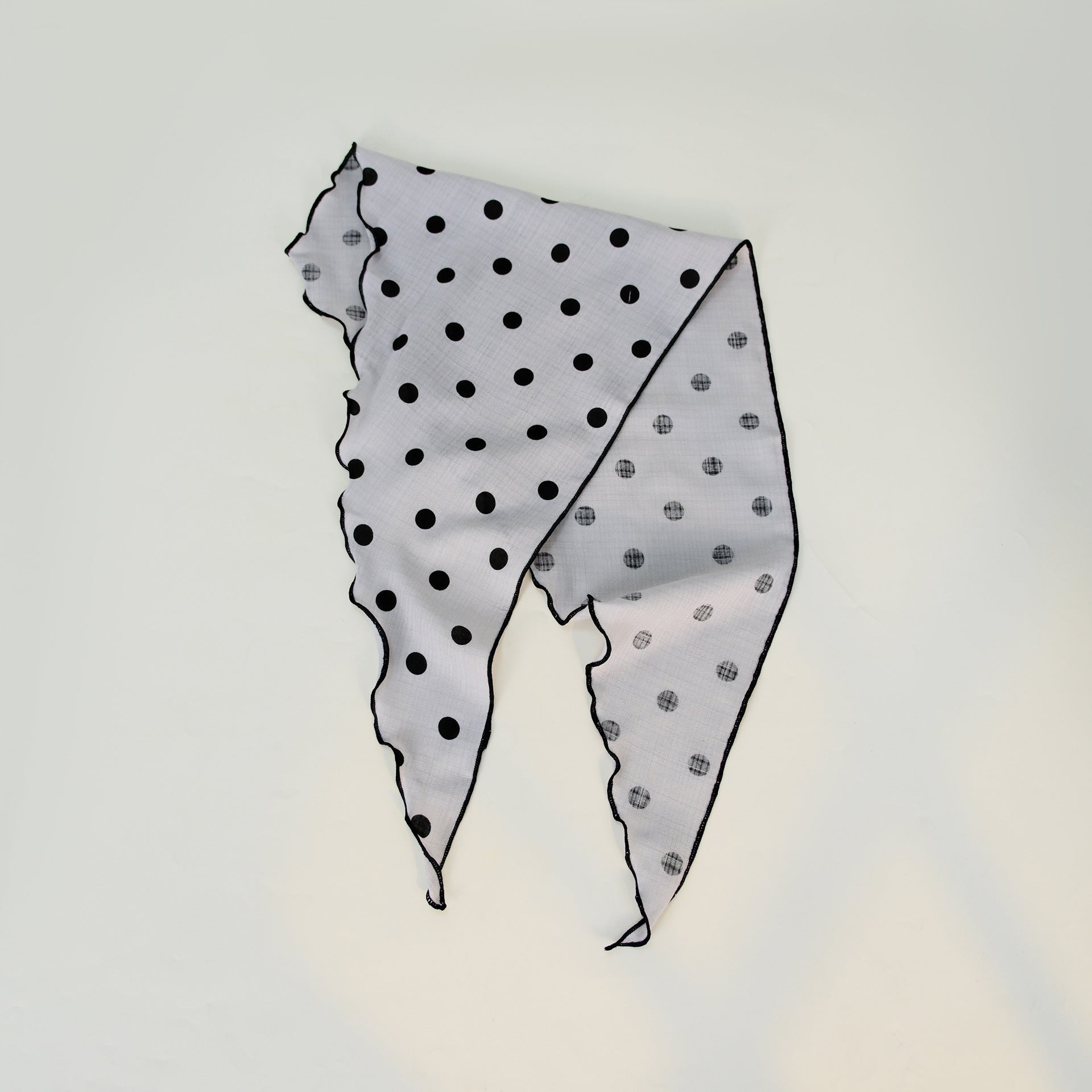 Cotton Polka Dot Triangle Retro Head Shawl Scarf
